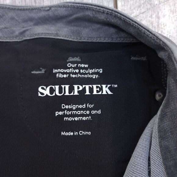 Athleta Womens Denim Sculptek Skinny Jeans Size 4 Gray Pants Mid Rise - Picture 12 of 13